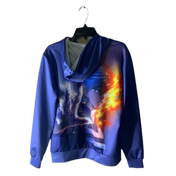 Unbranded Anime Manga Hooded Sweatshirt Size Large Men's Long Sleeves Graphic - Picture 2 of 7